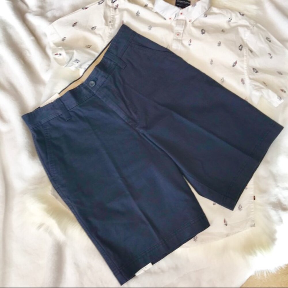 IZOD Saltwater Men’s Navy Washed Chino Shorts